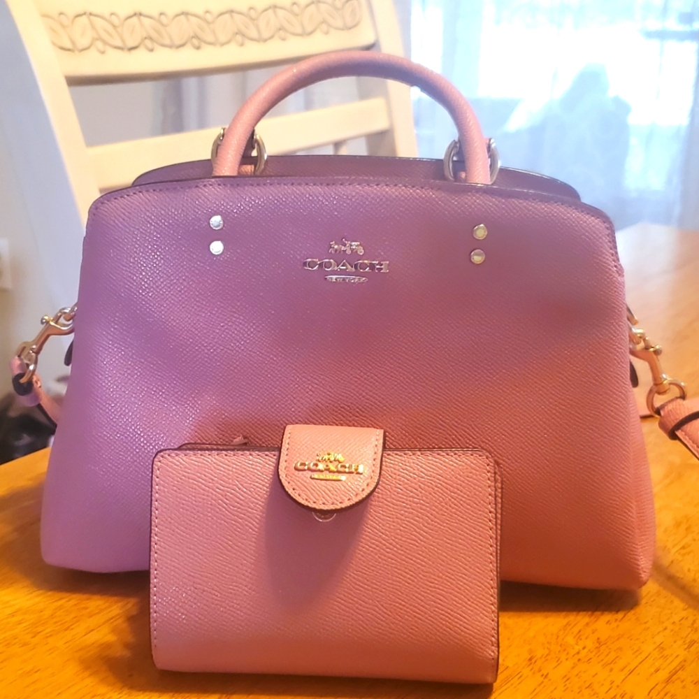 Coach Satchel with matching wallet